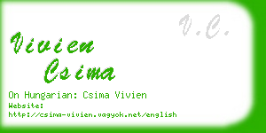 vivien csima business card